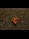 Amber pendant heart polished amber
